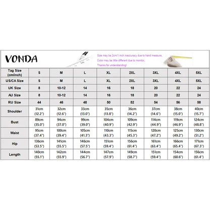 Plus Size VONDA 2026 Women Jumpsuits Sleeveless Patchwork Party Rompers Summer Beach Overalls Loose Bohemian Wide Leg Bottoms