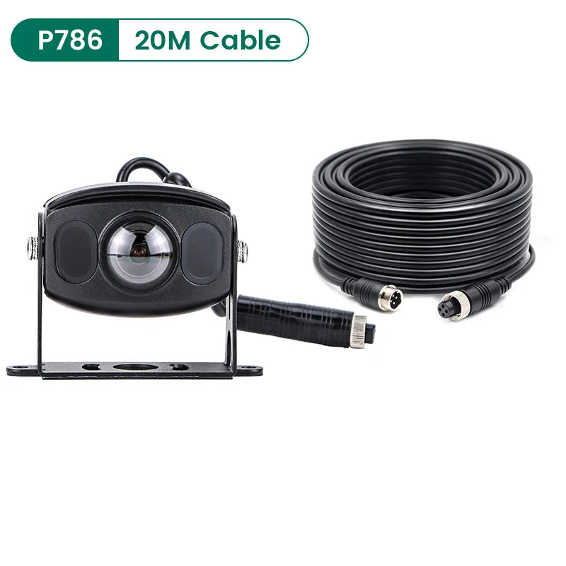 GreenYi 165° AHD 1920*1080P Car Rear View Camera Fisheye Lens IR Infrared Night Vision WDR Vehicle Camera For Bus Truck P786