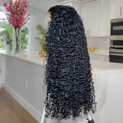 Kinky Curly HD Full Lace Frontal 13X4X1 Wigs For Black Women Mother Gifts Preplucked With Baby Hair Bleached Knots Soft Hair