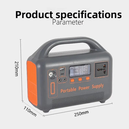 400W Portable Power Station Solar Generator 192Wh LiFePo4 Battery220V Energy Power Plant for Camping RV with Solar Panel Charger