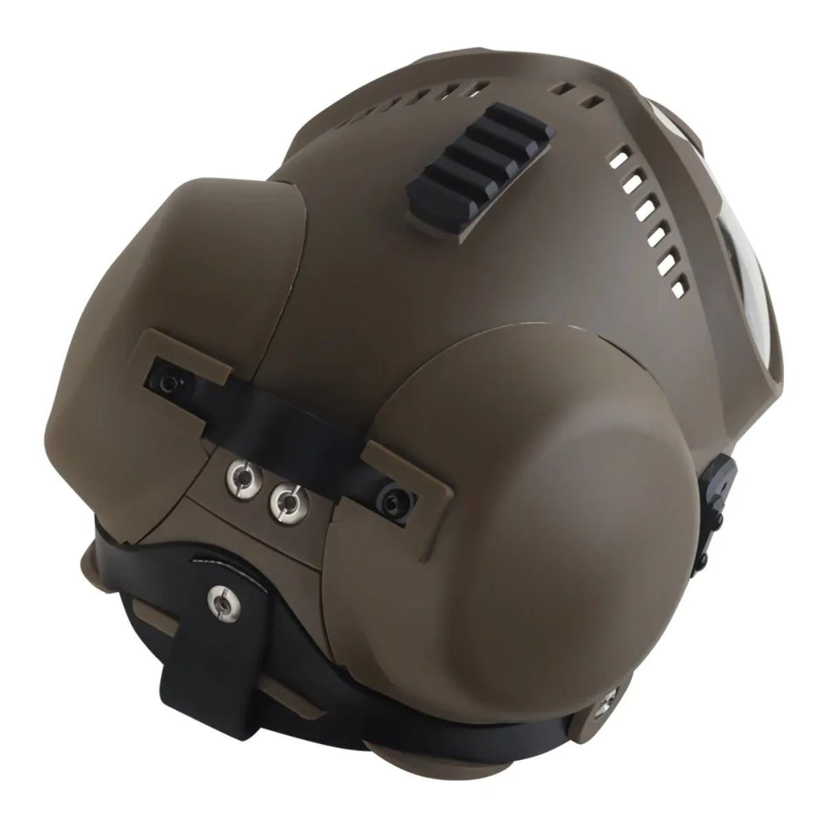 ATUBAN Tactical Dog Military Hunting Training K9 Helmet, Large Dog Patrol Dogs Sheepdog Pet Motorcycle Protective Helmet Goggles