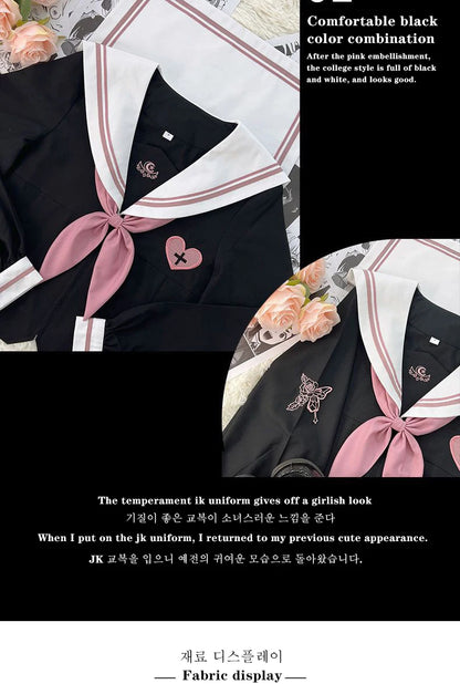 JK Korean uniform suit Japanese student pleated skirt college style school outfits women Sailor outfit cosplay uniform japanese