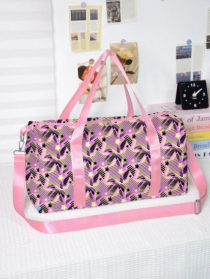 Popular Youthful Striped spots 3D Print Barrel Shape Crossbody Outdoor Sports Bags Gym Yoga Bag Large Capacity Travel Bags