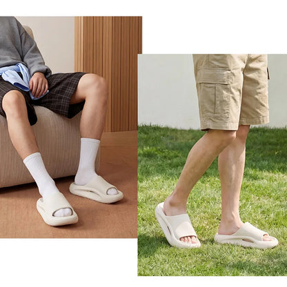 Fashion Men's Sports Slippers Non Slip Beach Sandals Indoor Outdoor Thick Sole Male Slides EVA Slippers Comfortable Couple Shoes
