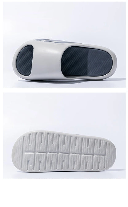 New Men Slippers Slides with a Sense High Aesthetic Value External Wear Anti Slip Thick Bottom, Beach Cool Slippers for Men