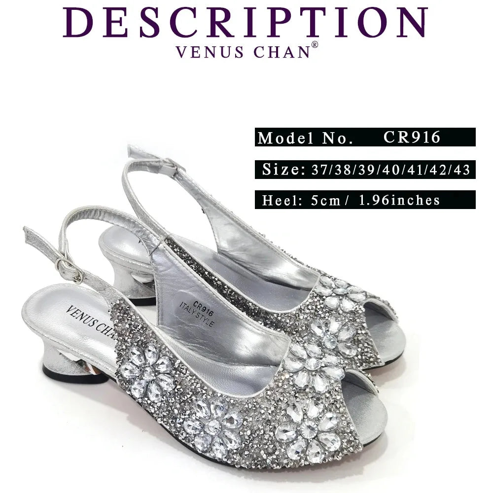 2024 Shoes and Bag for Party Wedding Plus Size Women Shoes 43 High Heels Sexy Ladies Luxery Shoes Women Dress Pumps with Purse