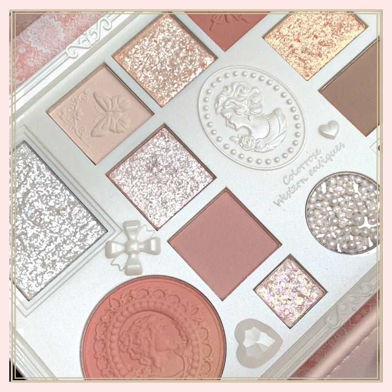 Make Up Set colorrose gift set eye blush highlighter all-in-one palette eyeliner lipstick cosmetic set