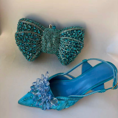 Insightlink Latest Shoes Women Luxury Rhinestone Crystal Pumps 2024 New Fashion Slippers Sandals Party Low Heels Elegant Italian