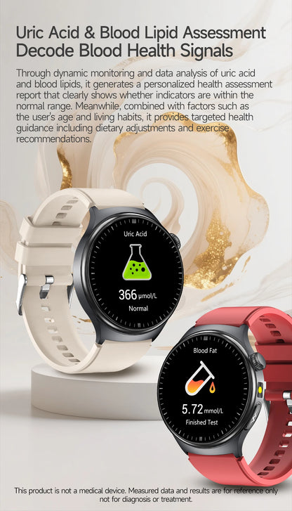2026 New Health Sport ECG AI Diagnosis Smart Watches Men Heart Rate Blood Pressure IP68 Waterproof Smartwatches For Men Women