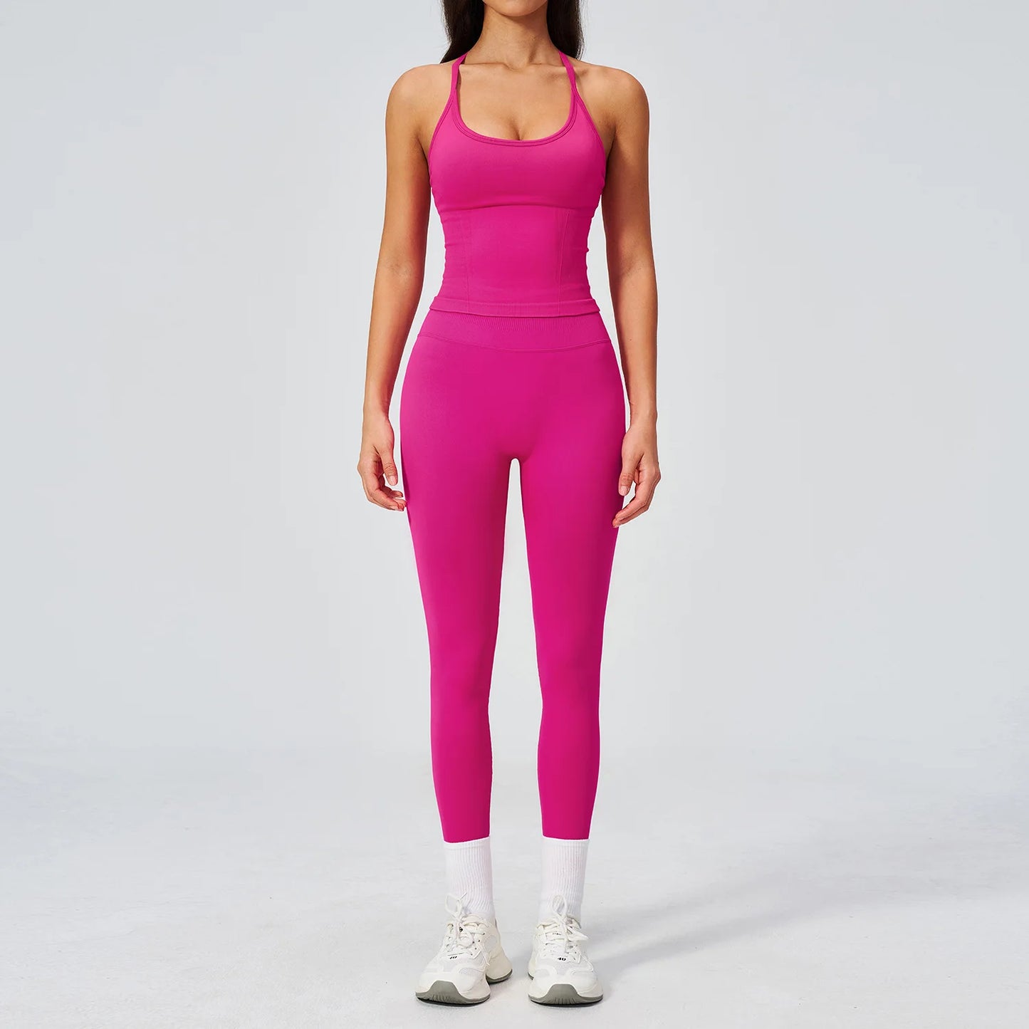 Fitness Suit 2PCS Women's Tracksuit Yoga Set Sports Outfits Gym Clothes Running Push Up Sportswear Female Workout Yoga Clothes