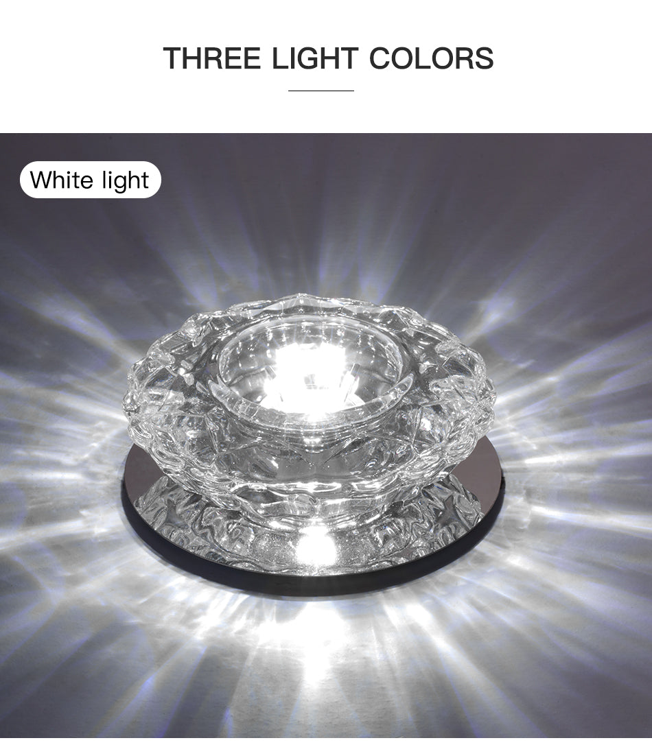 Aisle Flush LED Ceiling Lamp Living Room Crystal Corridor Aisle Lights LED Ceiling Lights Luces Front Techo Balcony Lamp Porch