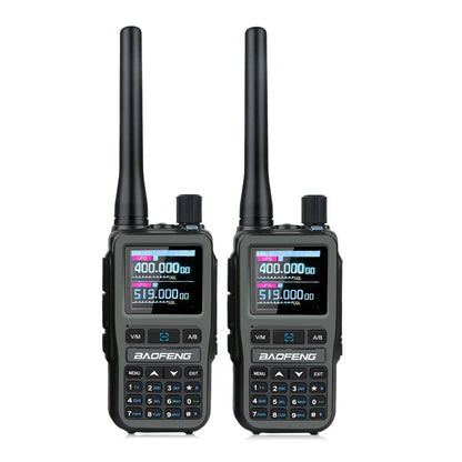 2PCS/Pack Baofeng UV-5R Mini Dual Band Dual PTT Walkie Talkie 5RMINI Air Band Rx 5W Compact  VOX FM Amateur Radio Type-C Charge