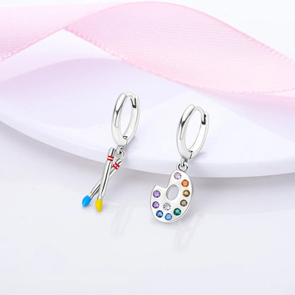 925 Sterling Silver Original Hoop Earring For Woman Luxury  Pendientes Wedding Jewelry Gift