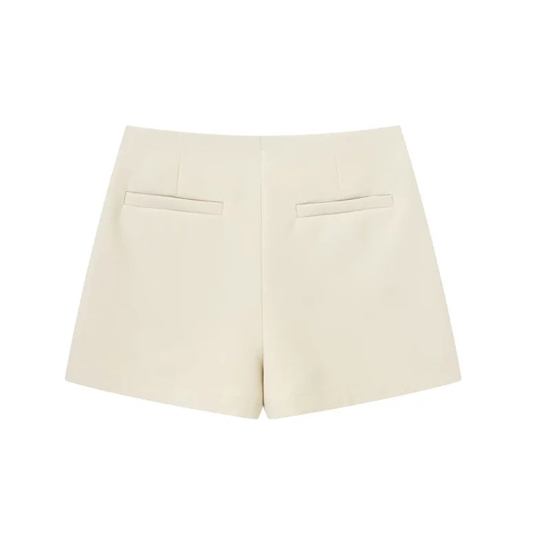 HXAO Shorts Women 2024 Black White Mini shorts Women's Shorts High waist Micro Casual Skirt Shorts Asymmetric Shorts Skirt Mujer
