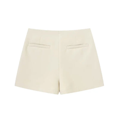 HXAO Shorts Women 2024 Black White Mini shorts Women's Shorts High waist Micro Casual Skirt Shorts Asymmetric Shorts Skirt Mujer