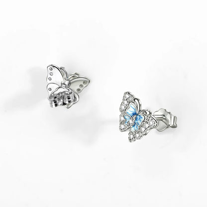 Original 925 Sterling Silver Luxury Bow Flower Shaped Clover Rose Pendant Earrings Elegant Mature Women Delicate Jewelry Gift