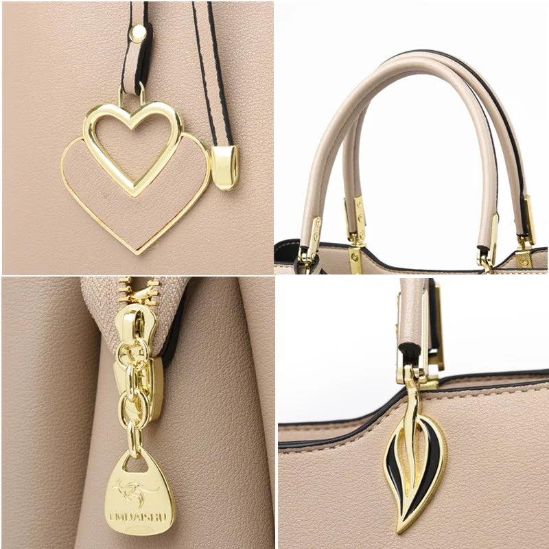 2023 Luxury Women Designer  Shoulder Crossbody  Fashion Ladies Large Capacity Leather Handbag Shopper Brand Messenger Totes