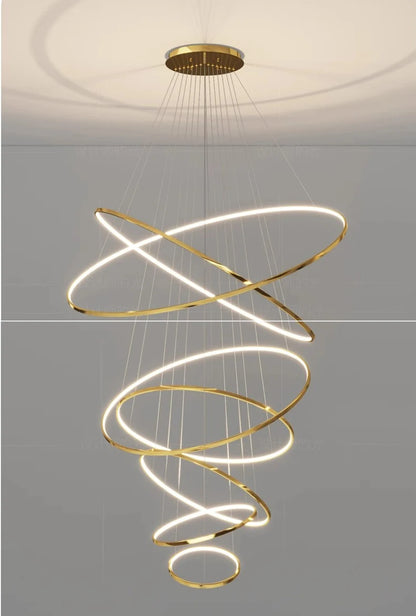 Nordic home decoration, stair chandelier, living room and dining room Pendant lights, ceiling light, indoor lighting