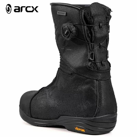 ARCX Motorcycle Boots Waterproof Men's Riding Shoes Genuine Cowhide Leather Ankle Protecion Motocross Off-Road Racing Equipment