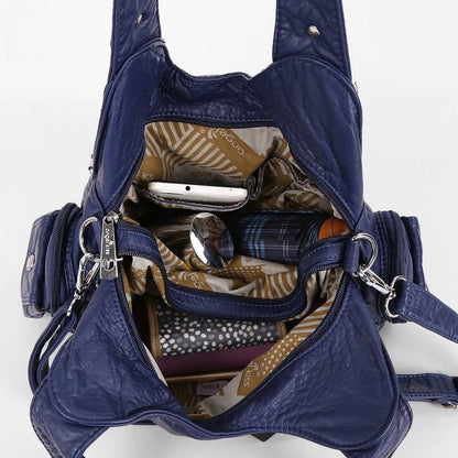 Fashion Handbags Women Shoulder Bags PU Leather Handbag Female Satchel Big-capacity Shoulder Purse Bag Bolsa Feminina