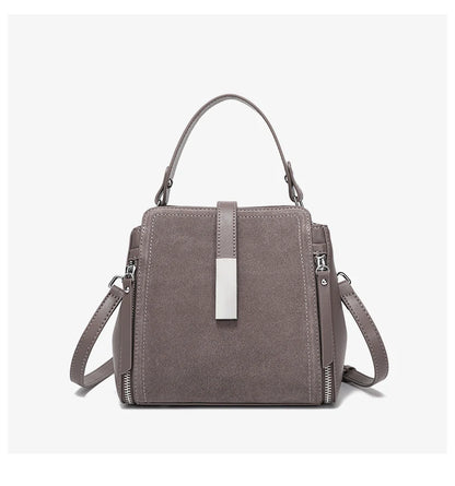 NEW Winter Women's Vintage Natural suede Leather Shoulder Bags Ladies Luxury Designer Cowhide Handbags Female Crossbody Bag