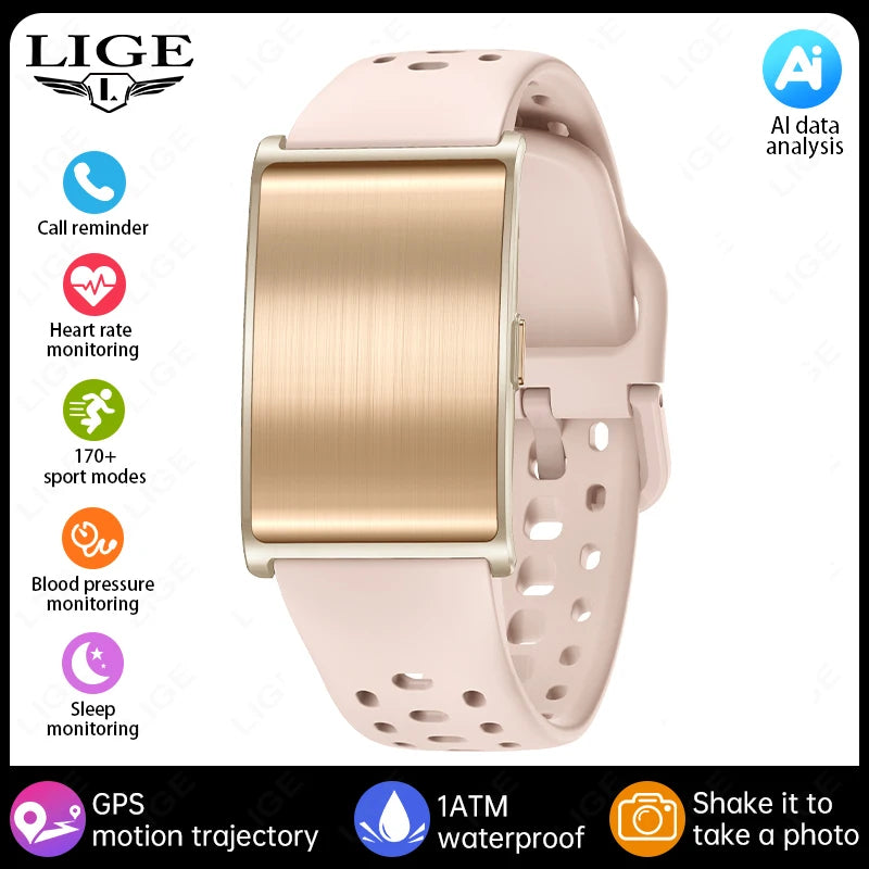 2026 No Screen Smart Watch for Men Women Fitness Tracker Heart Rate Blood Pressure Monitor HRV Sleep Sport Health Smart Bracelet