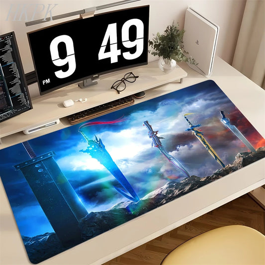 Large Game FINAL FANTASY IX Mouse Pad XXL Mouse Pad For Home Office Waterproof Deskmat Computer Mouse Pad Keyboard Mat