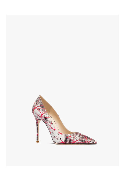 Elegant Woman Heel Shoes New Serpentine pattern Pointed Toe Shallow High Heels Fashion Party Pumps Luxury Designer Women's Shoes