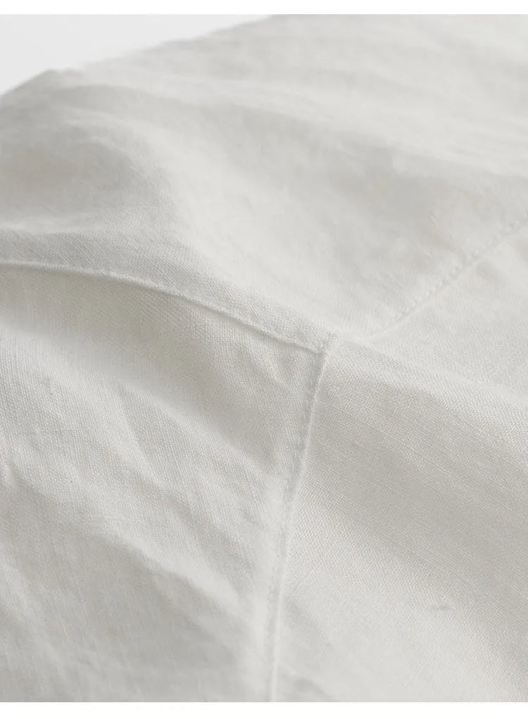 Plus-Size Women's Clothing~Hemp Long-Sleeved Shirt, Casual Sun-Protective Top, New Spring/Summer 2026 Style