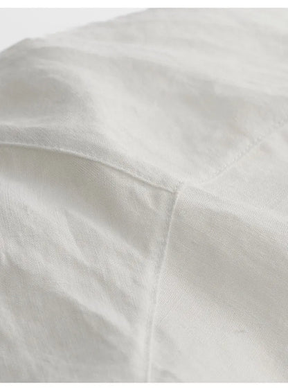 Plus-Size Women's Clothing~Hemp Long-Sleeved Shirt, Casual Sun-Protective Top, New Spring/Summer 2026 Style