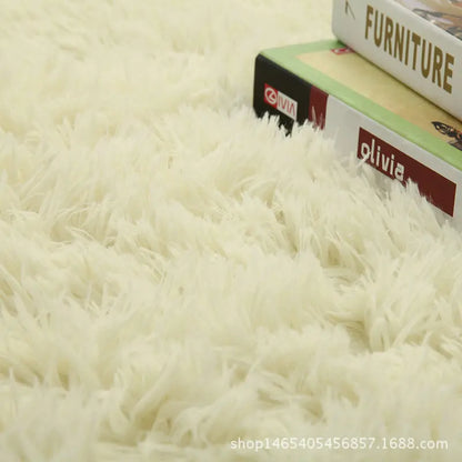 Gradient Silk Wool Bedside Rug Children's Room Living Room Bedroom Non-slip Machine Washable Not Easy to Lose Hair Carpet
