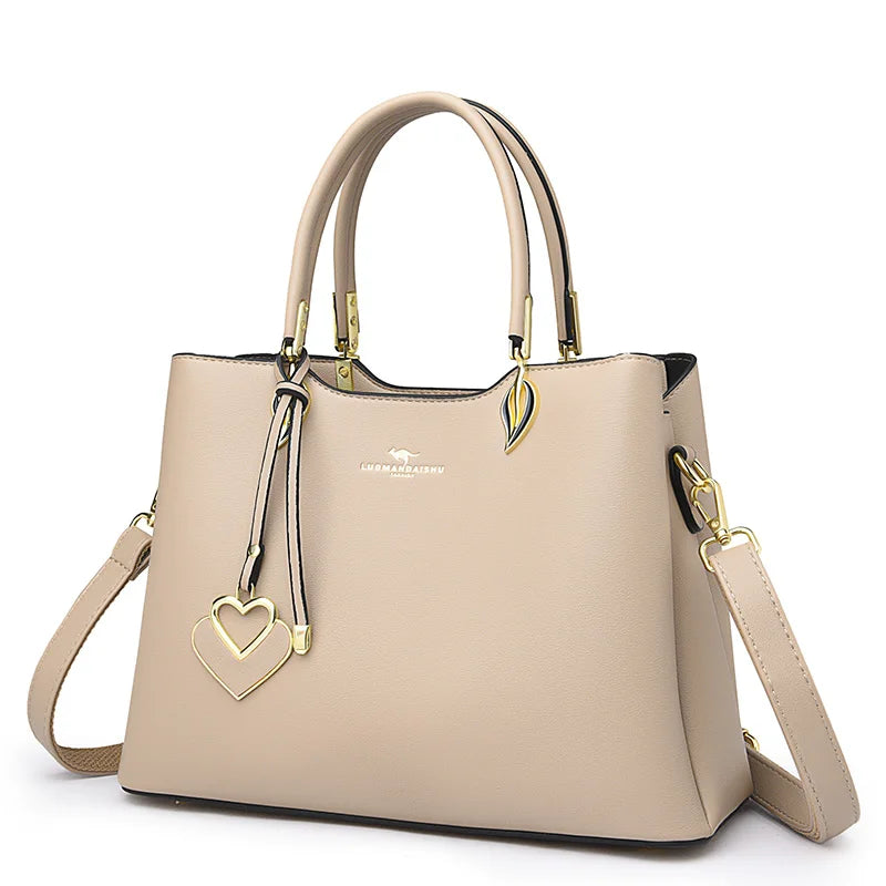 2023 Luxury Women Designer  Shoulder Crossbody  Fashion Ladies Large Capacity Leather Handbag Shopper Brand Messenger Totes