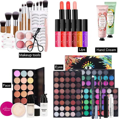 POPFEEL Complete Holiday Makeup Gift Set – Perfect Surprise for Friends and Family, Easy to Use for a Stunning Transformation.