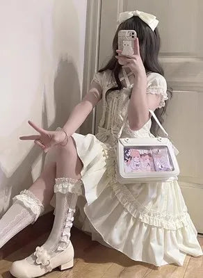Sweet Ita Bag 2026 Elegant Lolita Bag Ladies Cute Girls Bow Crossbody Bag Popular JK Uniform Shoulder Bag Autumn Bolso Сумка