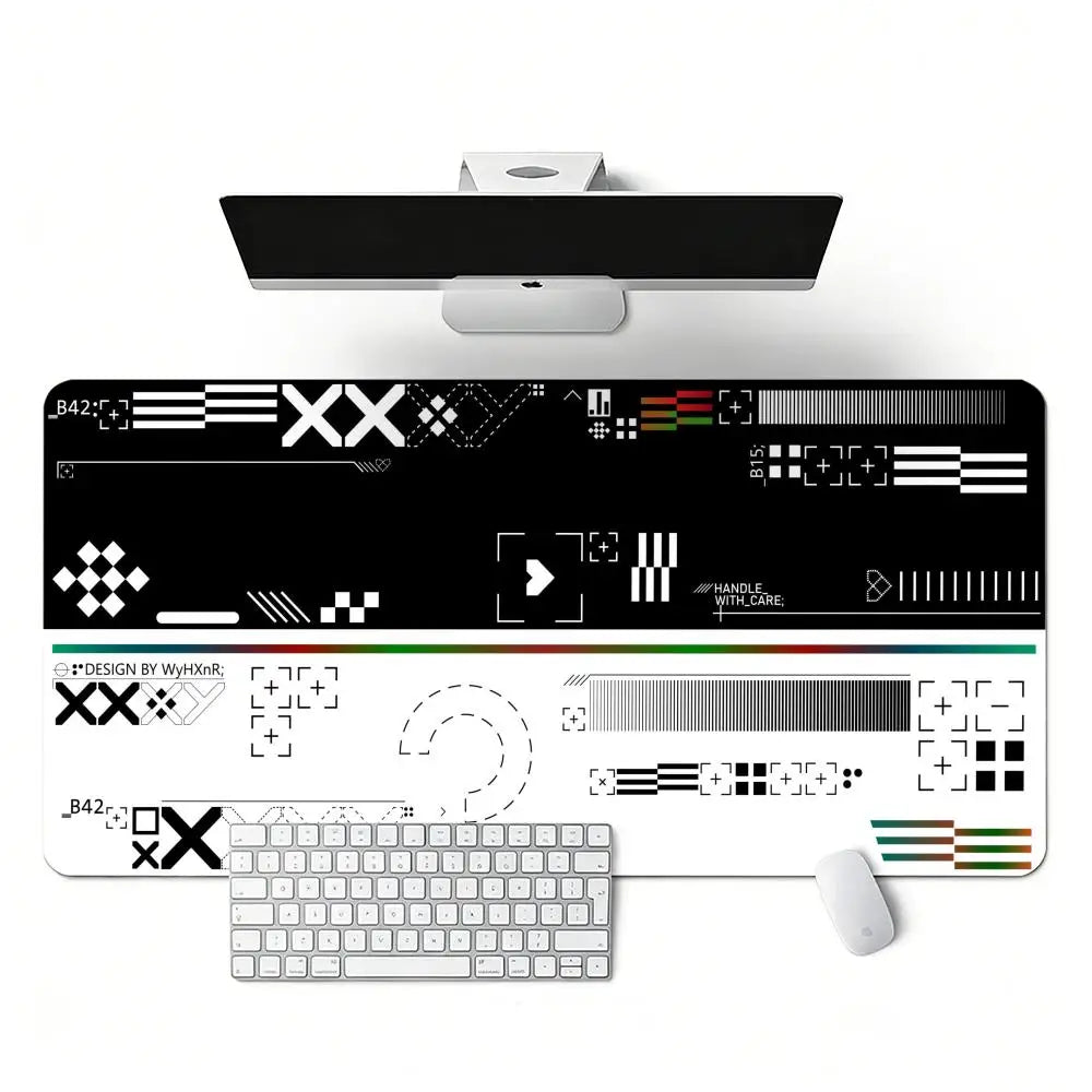 Geometry Pattern Mouse Pad Large Computer Office Table Mats Rubber Anti-slip Gaming Keyboard Mousepads Long Desk Pads 1000x500mm
