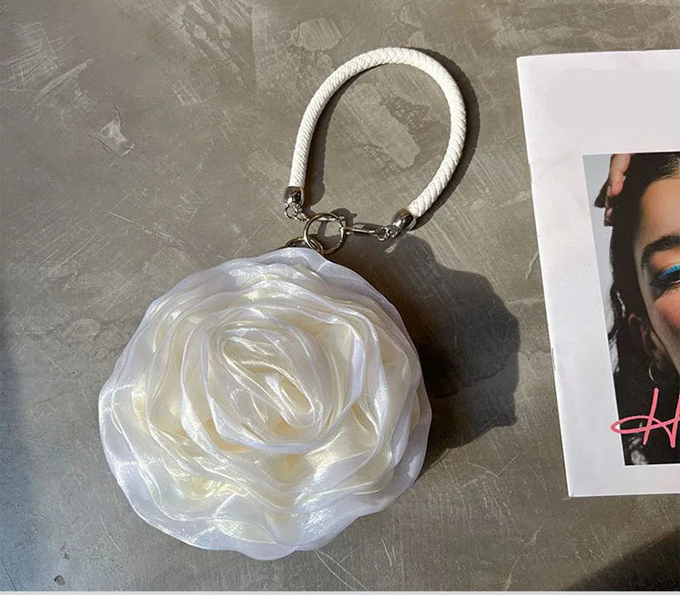 Party Clutch Fairy Hostess Flower Silk Mini Banquet Lipstick Key Purse Luxury Tote Designer Lady Prom Crossbody Handbags