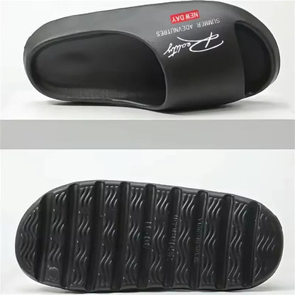 Coconut Slippers Men EVA Non-Slip Slides Cloud Thick-soled Slides Summer Fashion Casual Men Slippers Women's Sandals Indoor Shoe