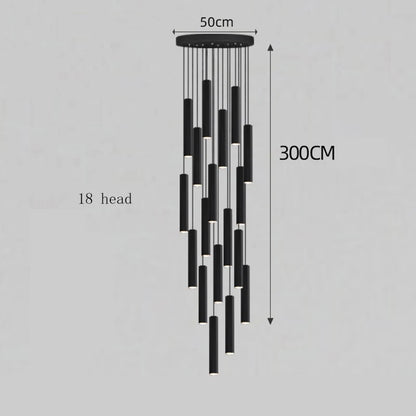 Modern home decor led lights pendant light lamps forstaircase Chandeliers for living room hanging light indoor lighting