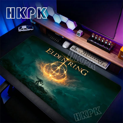 Gaming Mouse Pad XXL Deskmat Anime Pc Accessories Mousepad E-Eldens R-Ring Mat 90x40cm Gamer Large Desktop Extended Desk Carpet