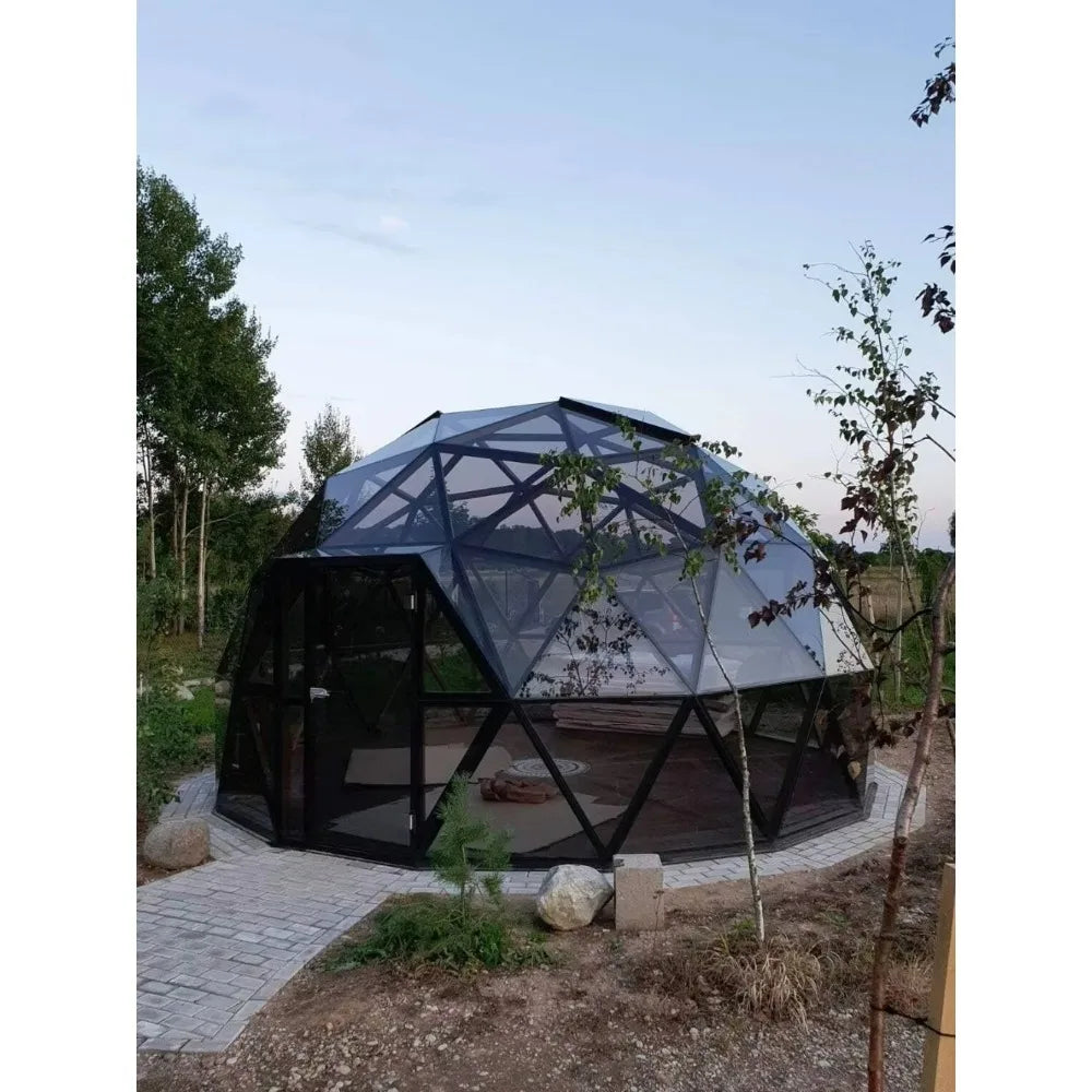 Luxury Transparent Glass Igloo Geodesic Dome Tent, Outdoor Glamping Hotel Tent For Resort Vacation Camping Accommodation