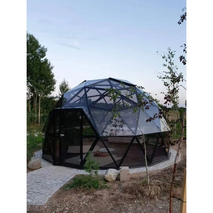 Luxury Transparent Glass Igloo Geodesic Dome Tent, Outdoor Glamping Hotel Tent For Resort Vacation Camping Accommodation