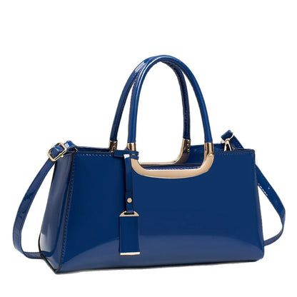 Luxury Designer Handbags High-End Evening Party Women Clutch Top Handle Underarm Bags Bright Patent PU Leather Crossbody Bags