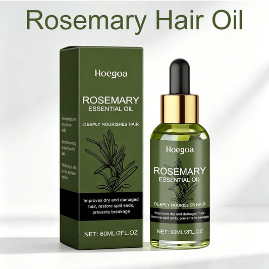 Rosemary Hair Oil Essential Oil Strengthening Nourishing Smoothing Brightrning Moisturizing Silky Shine Non Greasy 60ml