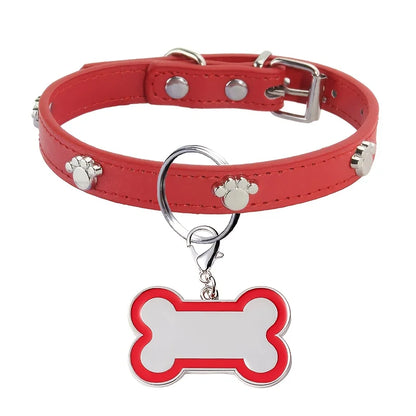 Engraved Dog Collar with Name & Phone Number Adjustable Custom Puppy Collar Pet ID Tag for Small Medium Large Dogs & Cats Collar