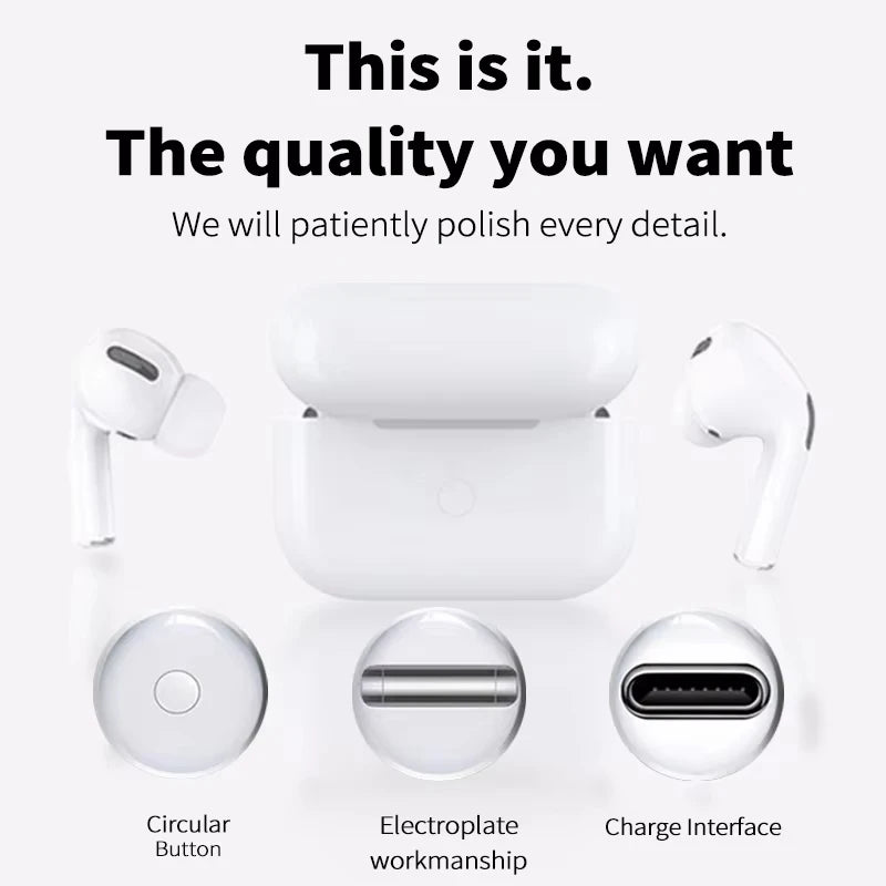 For Air pro5  Earphones TWS MaxWireless Bluetooth In Ear Earbuds Sport Noise Cancelling Headset For iPhone Xiaomi Huawei