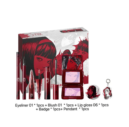 Little Ondine Limitate Gift Box 3D Floating Shadow Blush Palette Lip Tint Eyeliner Pencil Mascara blush Lipstick Makeup Set