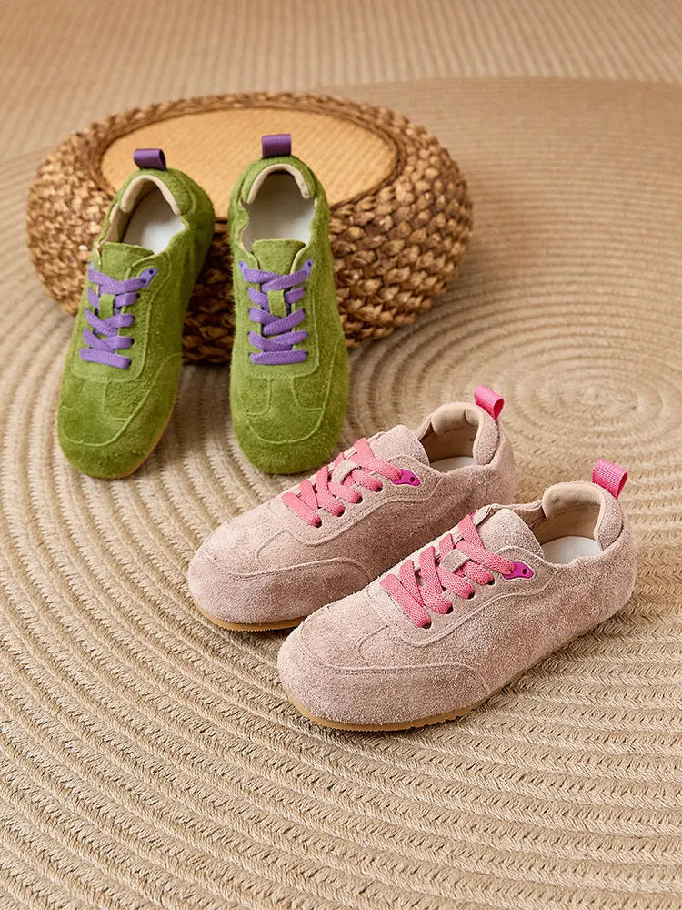 Women's 2026 New Suede Boodles Shoes, Women's Flat Training Shoes, Women's Sport Shoes Luxury Designer Shoes for Women