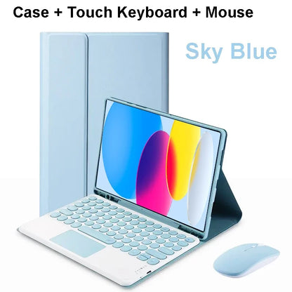 For iPad 11th Case Generation 11 Inch A16 2025, Bluetooth keyboard Covers For Apple iPad 11th Case 2025 Funda
