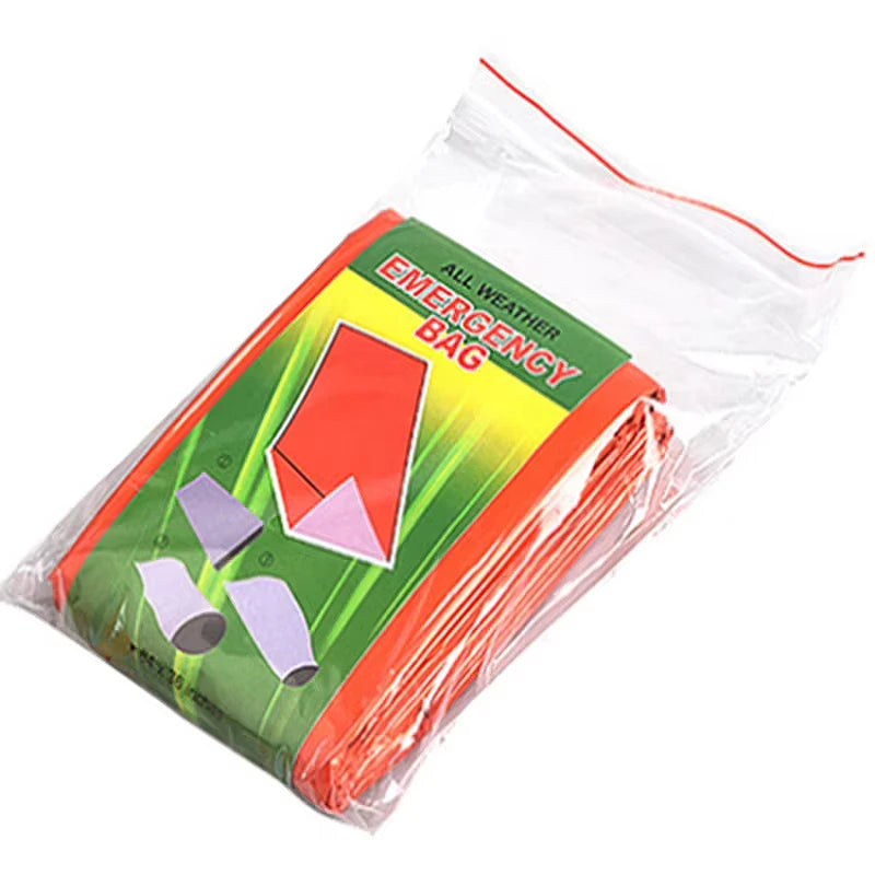 Emergency Sleeping Bag Ultra Waterproof Mylar Thermal Blankets Lightweight Survival Sleeping Bag Keep Warm for Camping Hiking
