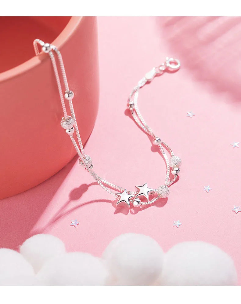 925 Sterling Silver Bracelet Woman Vintage Luxury Original Jewelry Accessories Fashion Designer Party Wedding Jewelry Gifts 2025